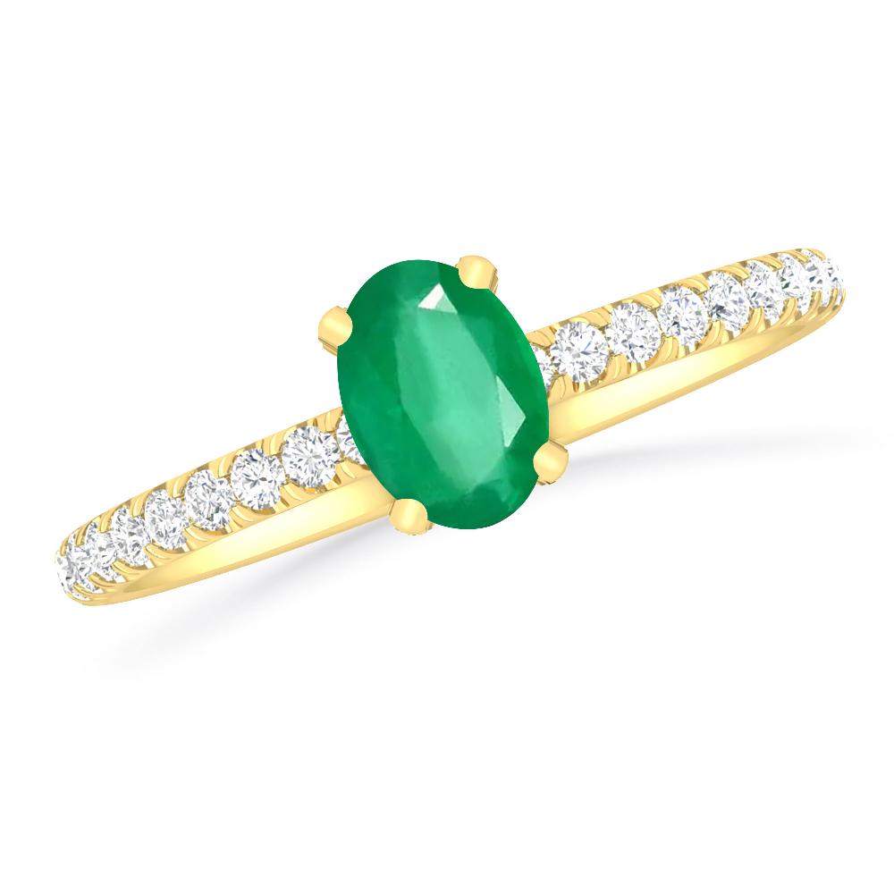 Yellow Gold - Emerald