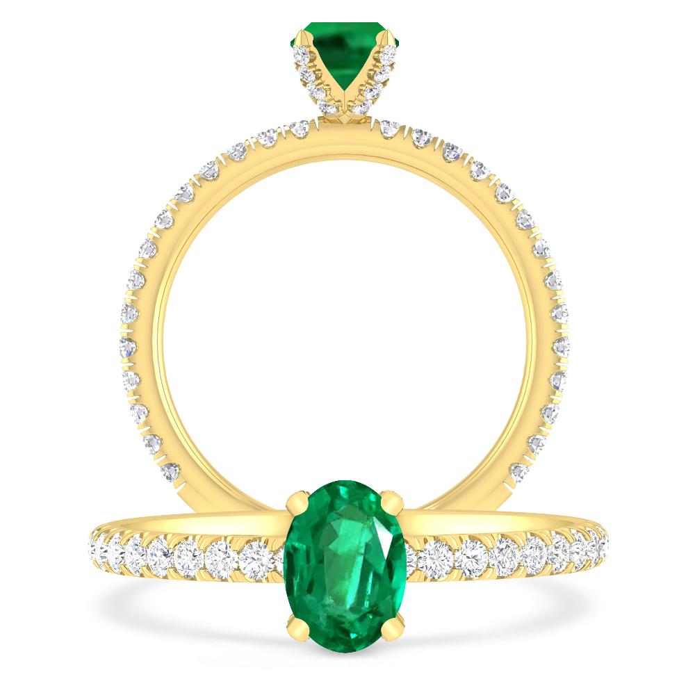 Yellow Gold - Emerald