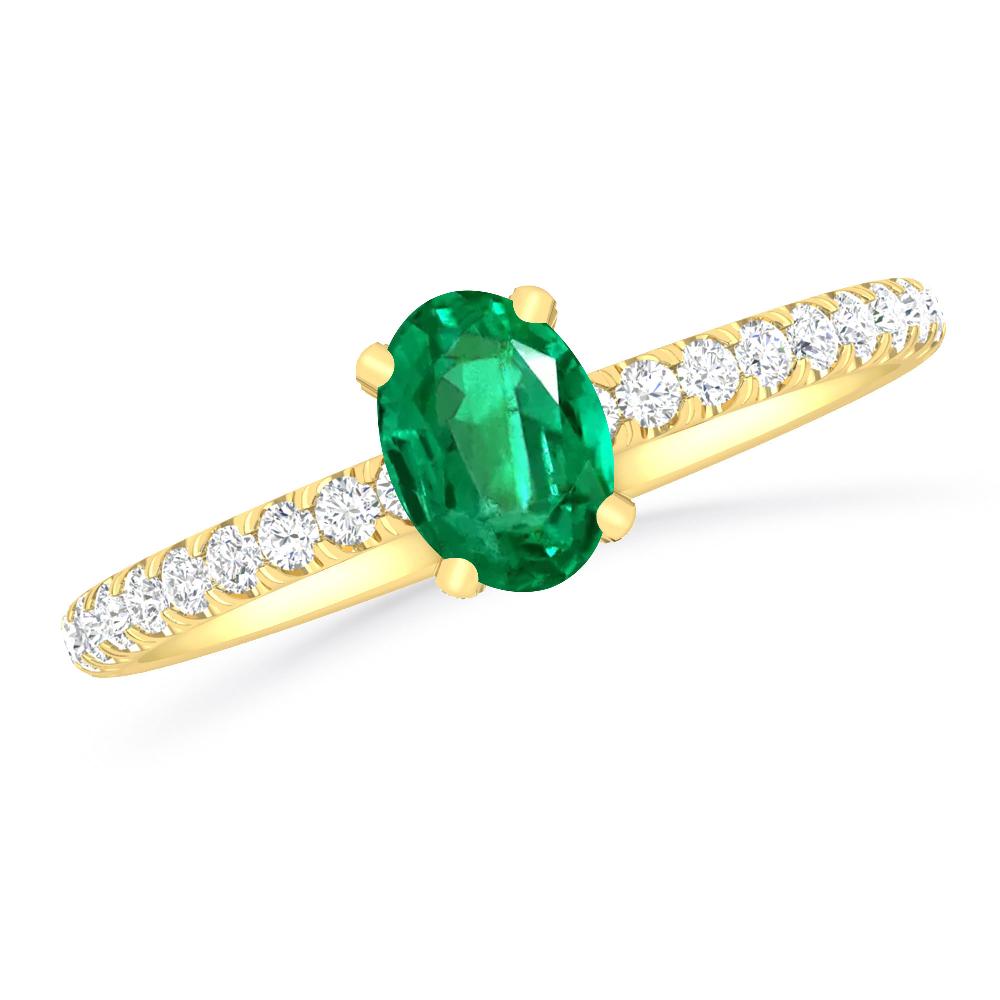 Yellow Gold - Emerald