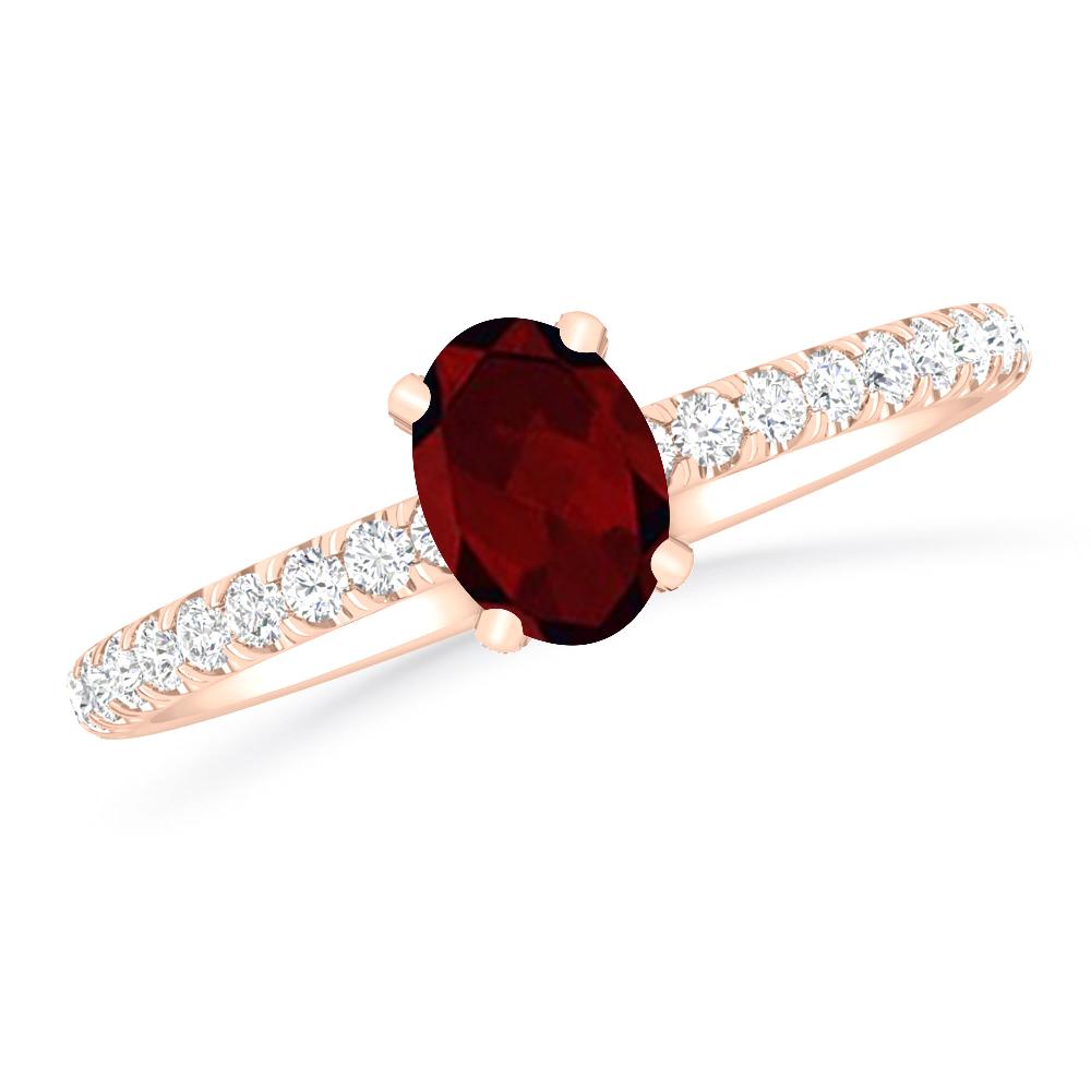 Rose Gold - Garnet