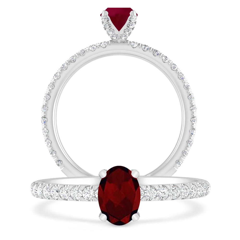 White Gold - Garnet