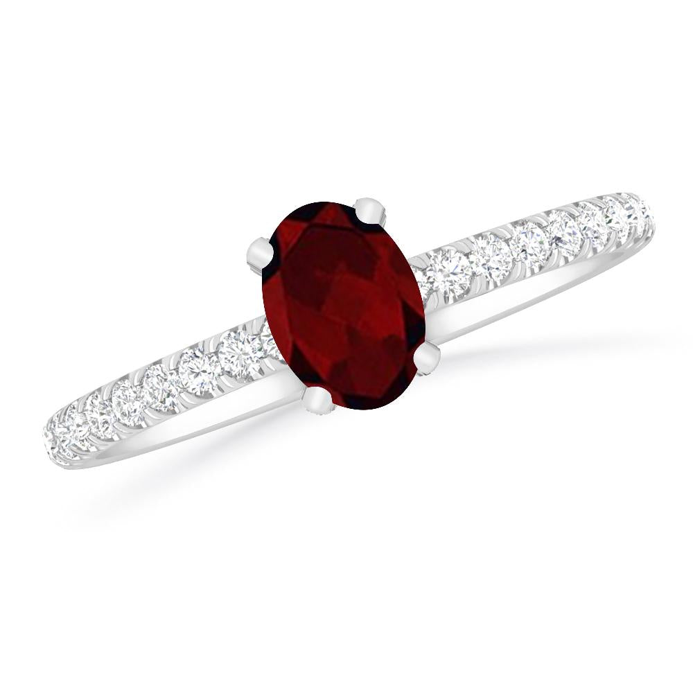 White Gold - Garnet