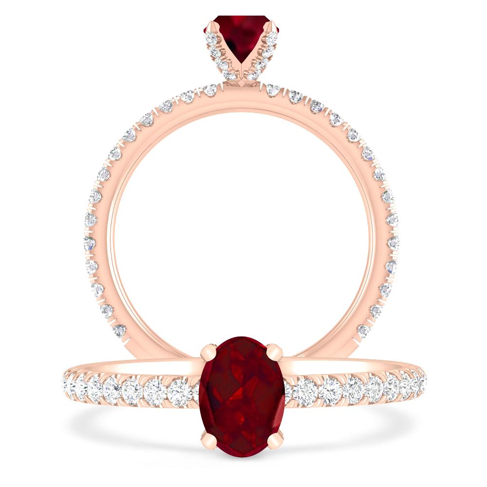 Rose Gold - Garnet