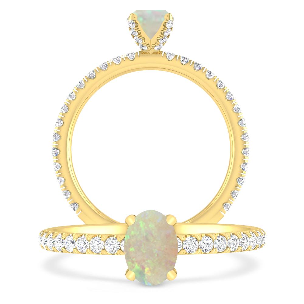 Yellow Gold - Opal