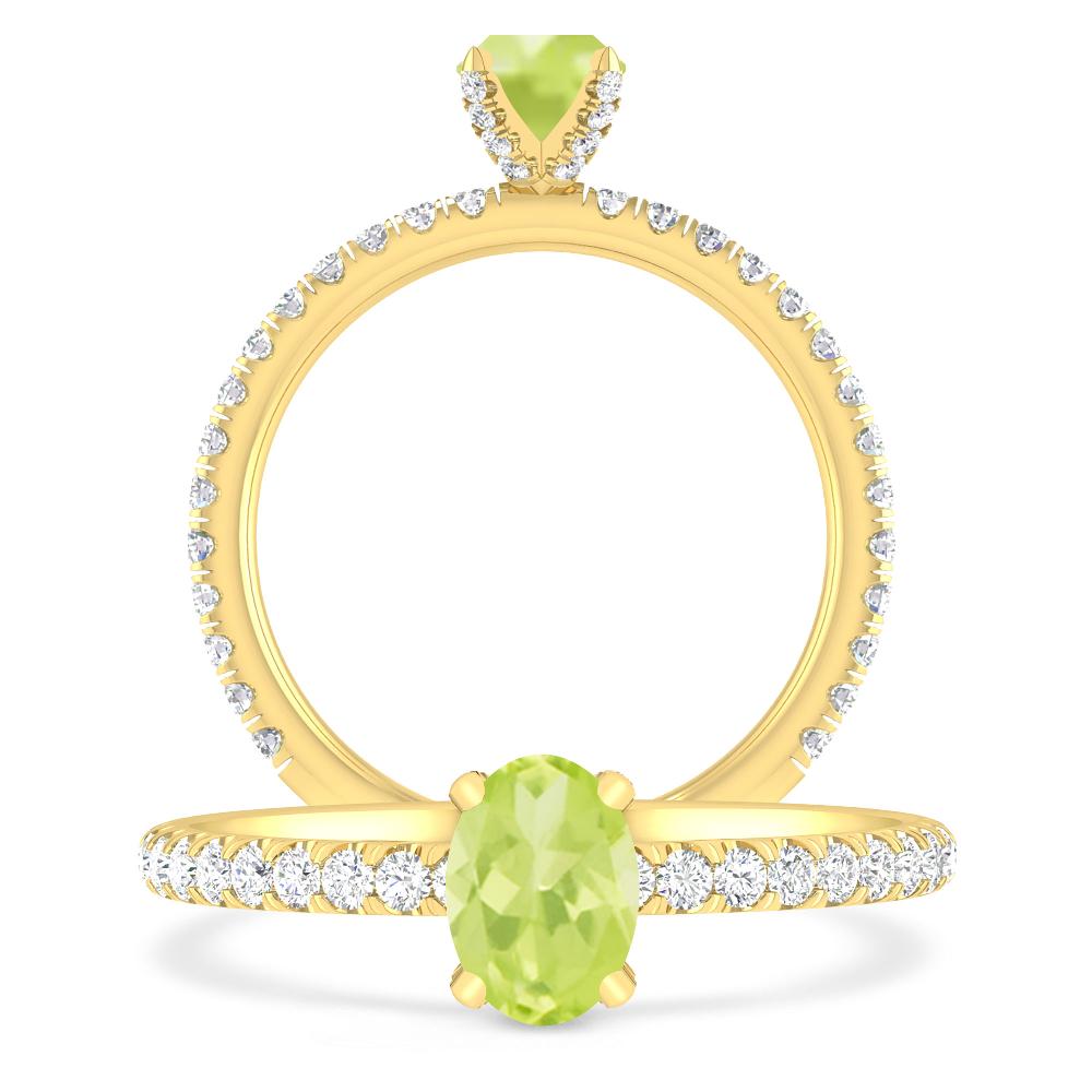 Yellow Gold - Peridot