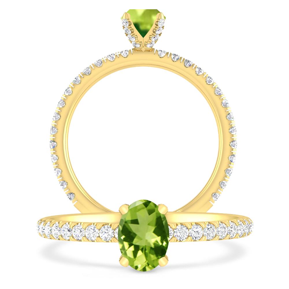 Yellow Gold - Peridot