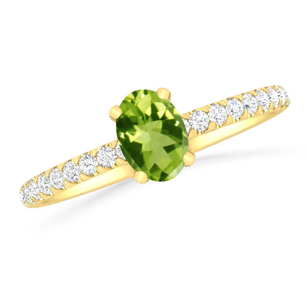 Yellow Gold - Peridot