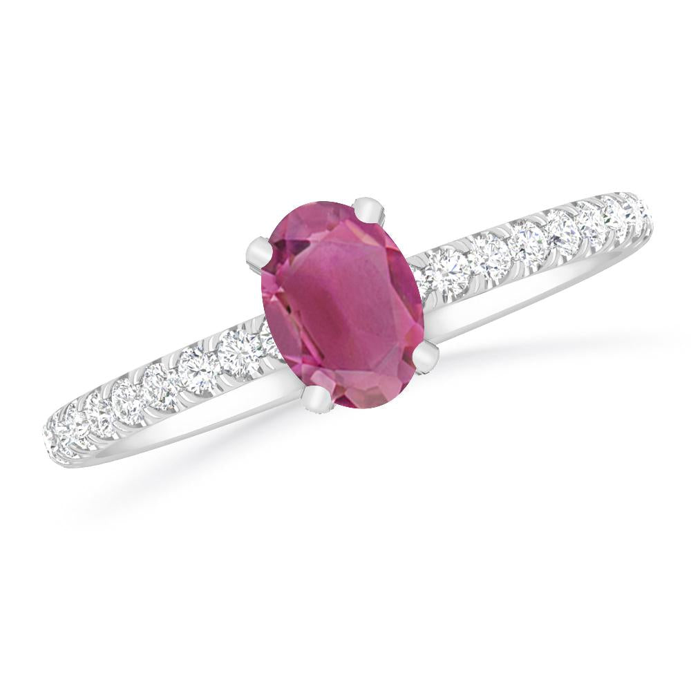 White Gold - Pink Tourmaline