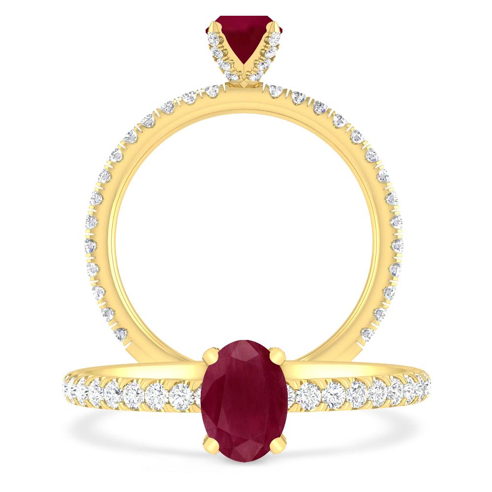 Yellow Gold - Ruby