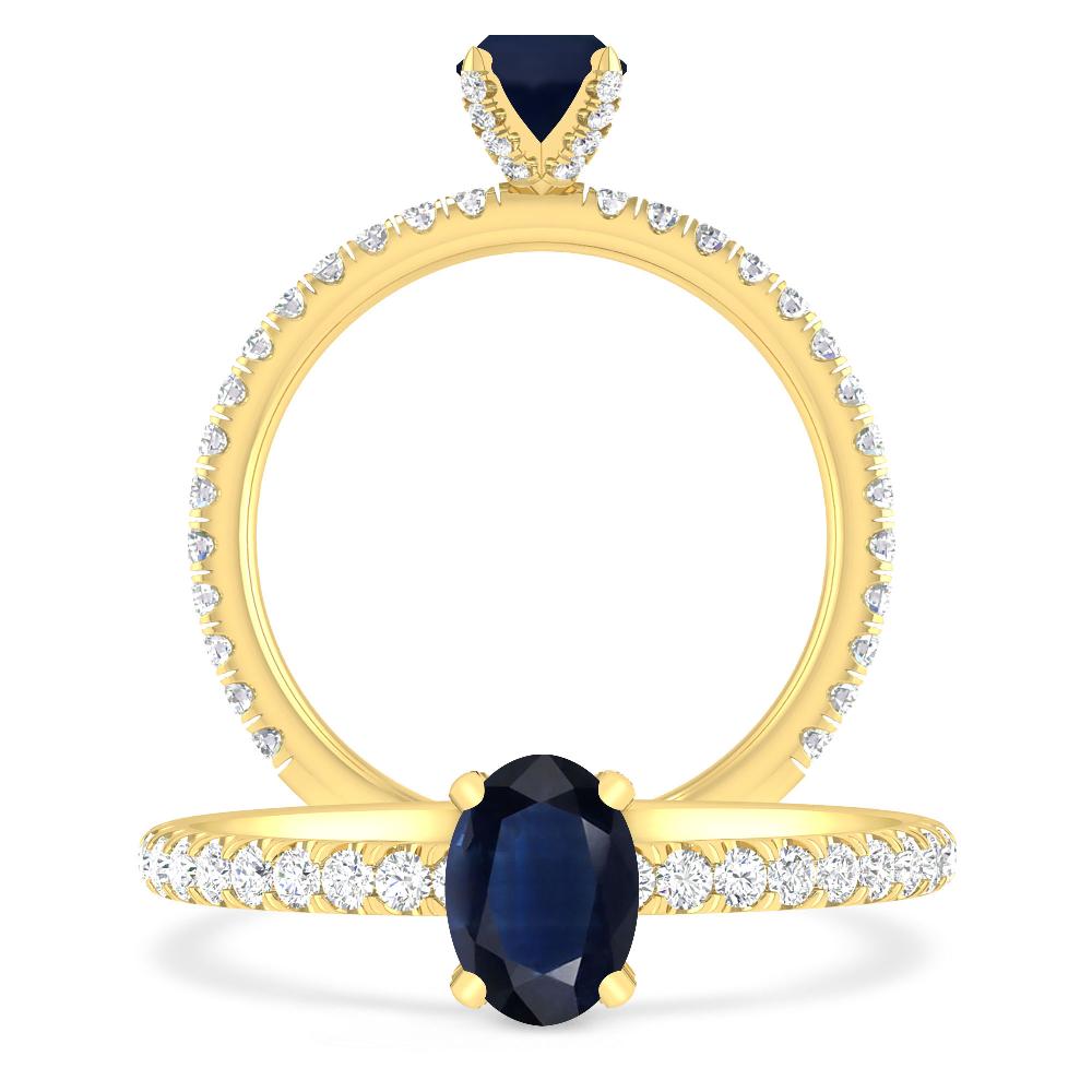 Yellow Gold - Sapphire