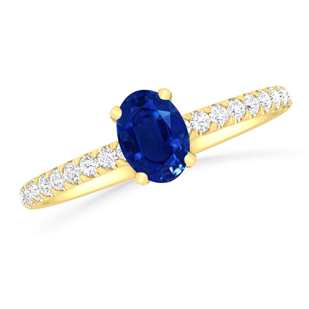 Yellow Gold - Sapphire