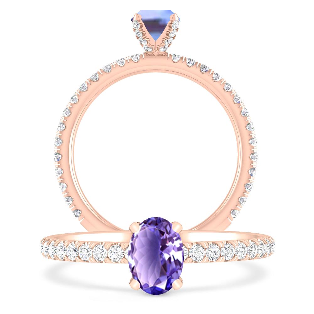 Rose Gold - Tanzanite