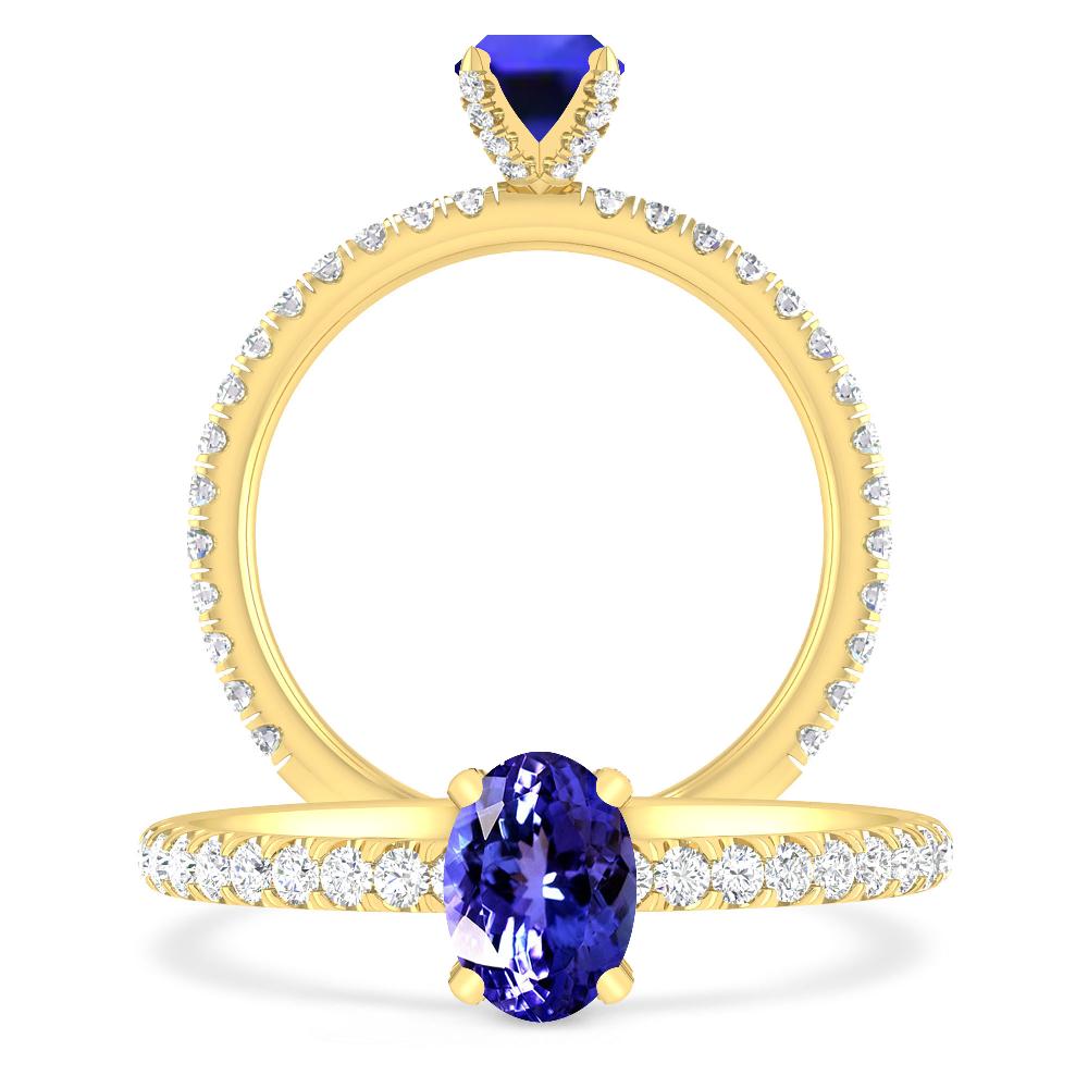 Yellow Gold - Tanzanite