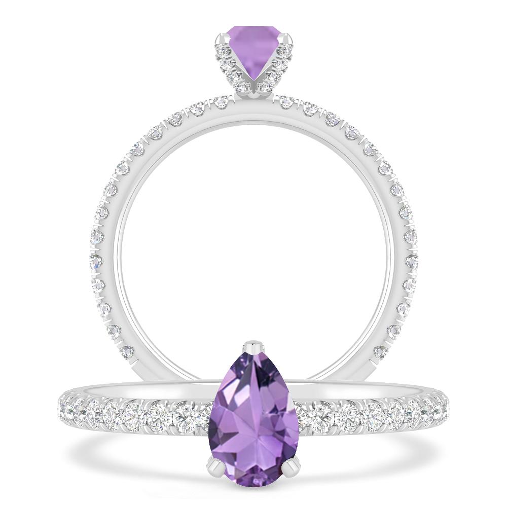 White Gold - Amethyst