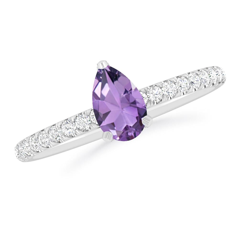 White Gold - Amethyst