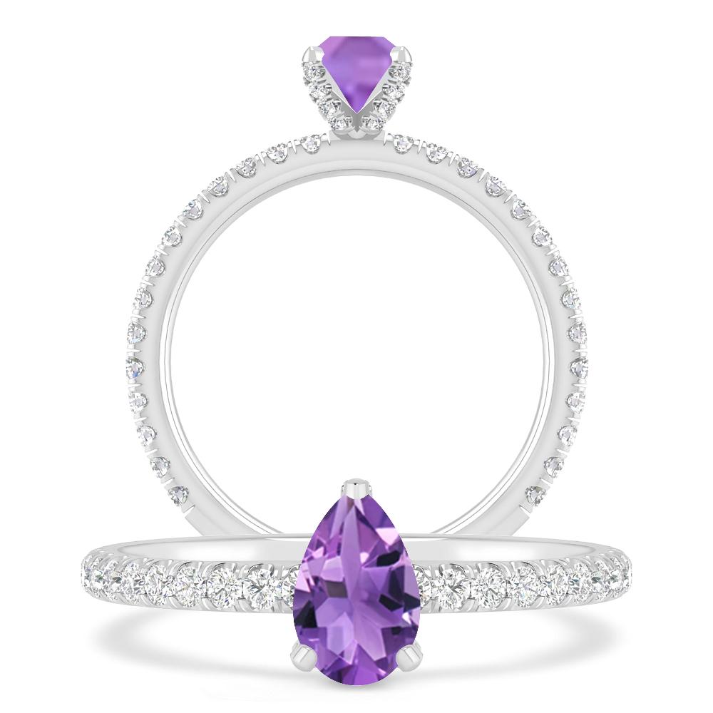 White Gold - Amethyst