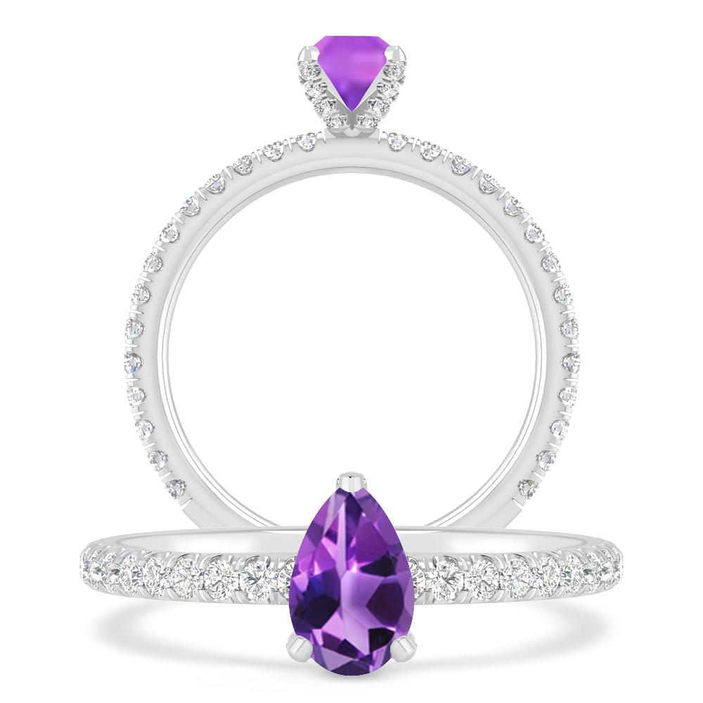 White Gold - Amethyst