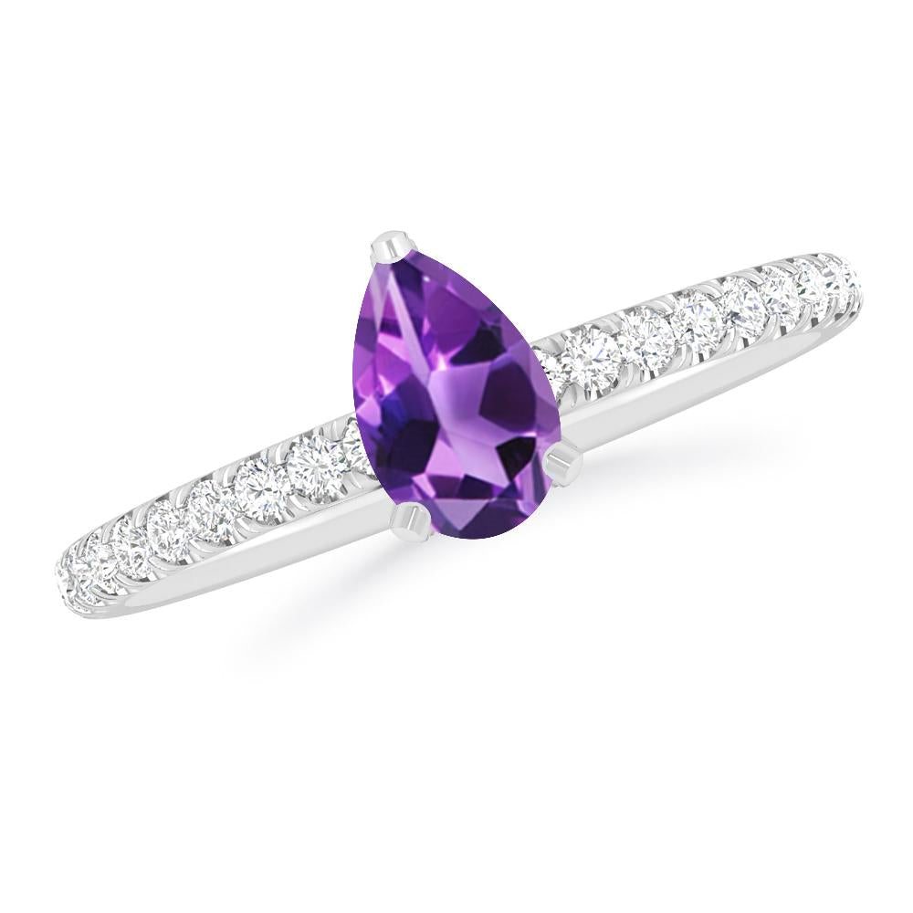 White Gold - Amethyst