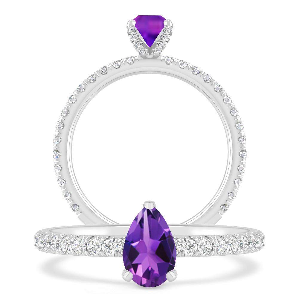 White Gold - Amethyst