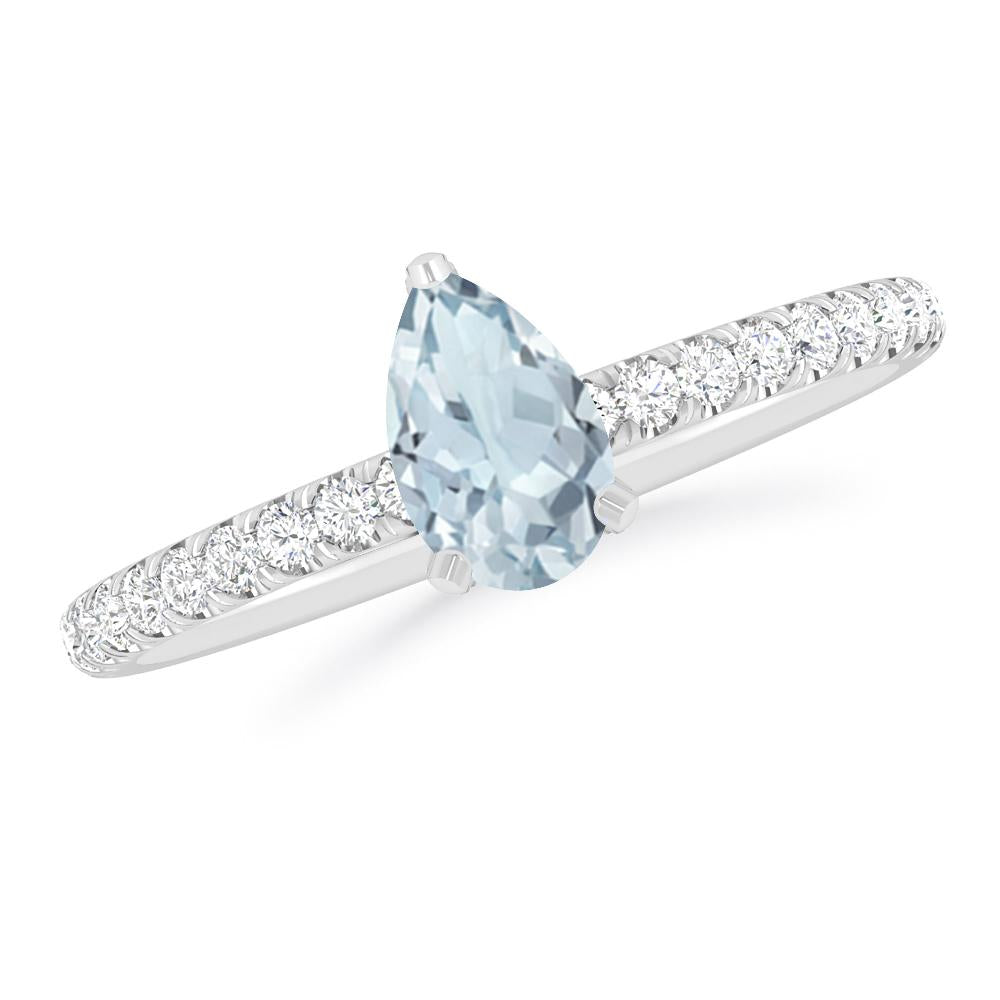 White Gold - Aquamarine