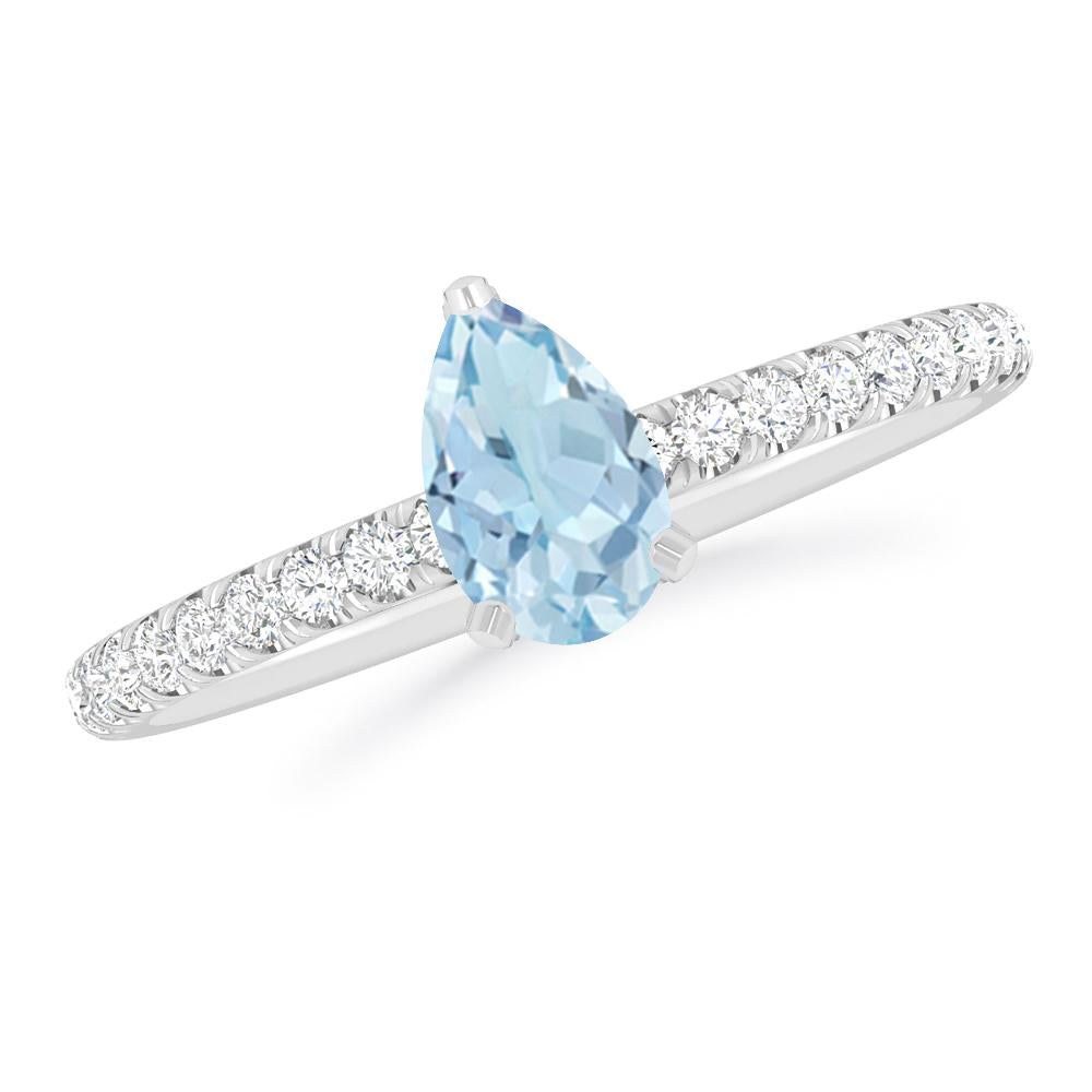 White Gold - Aquamarine