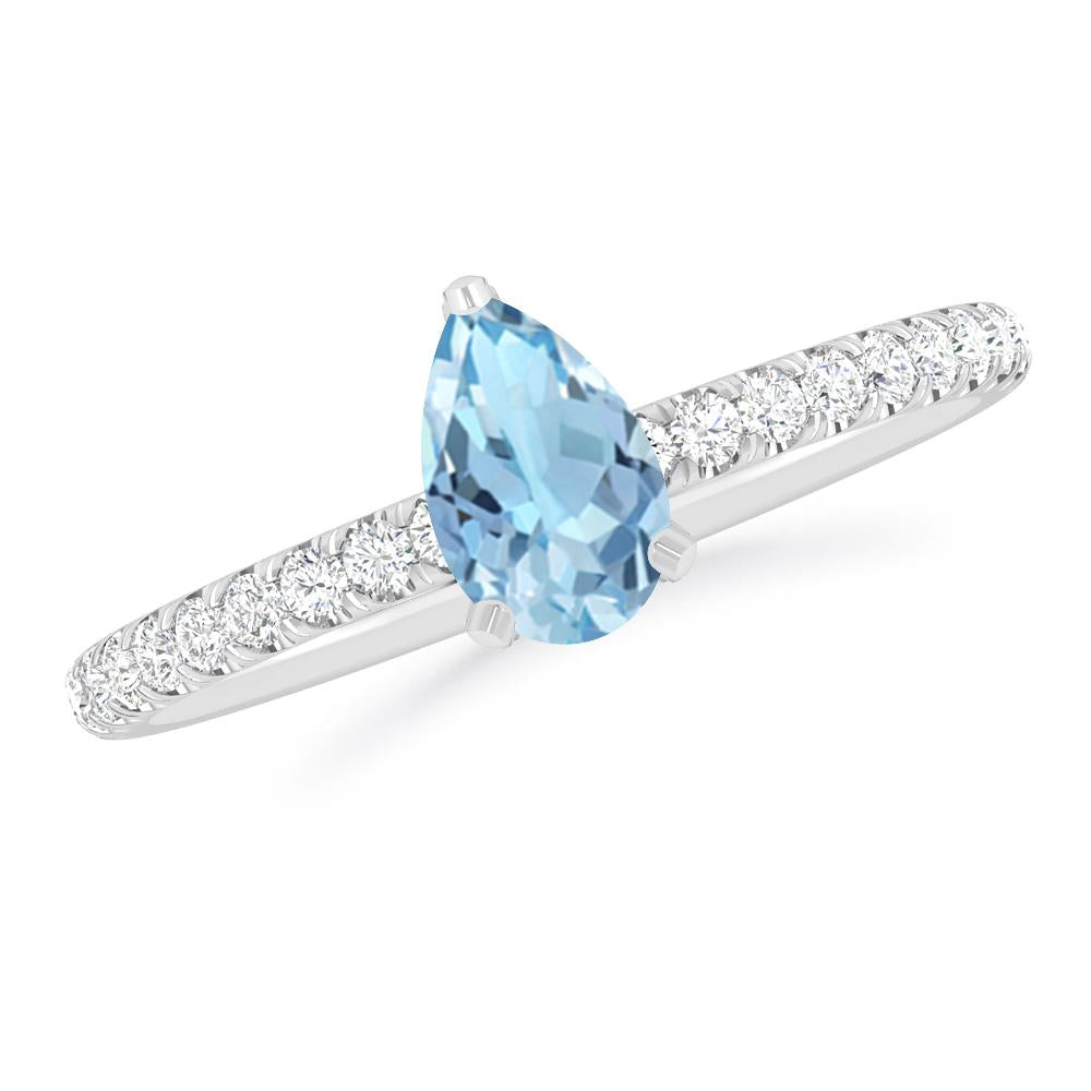 White Gold - Aquamarine