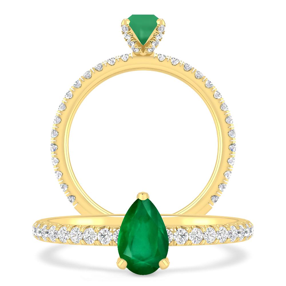 Yellow Gold - Emerald