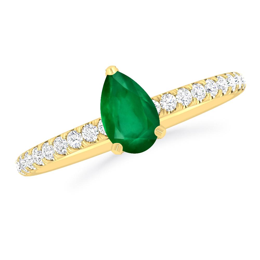 Yellow Gold - Emerald