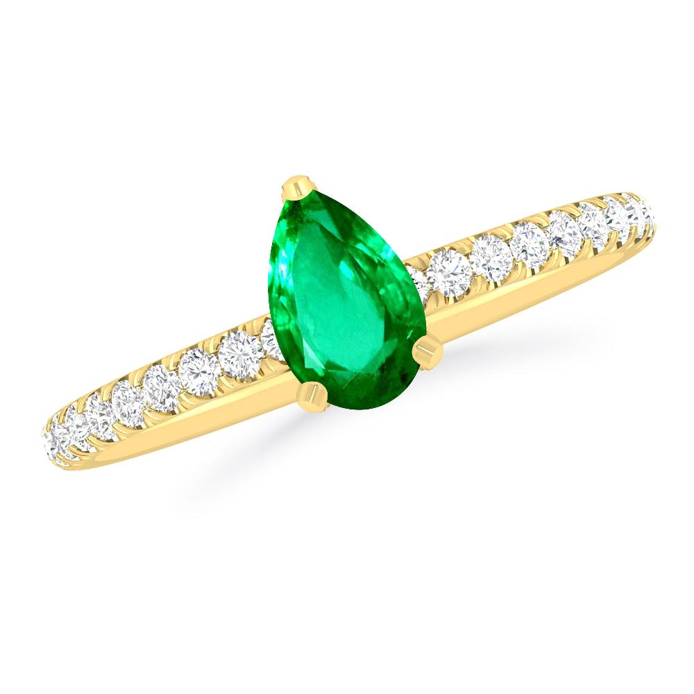 Yellow Gold - Emerald