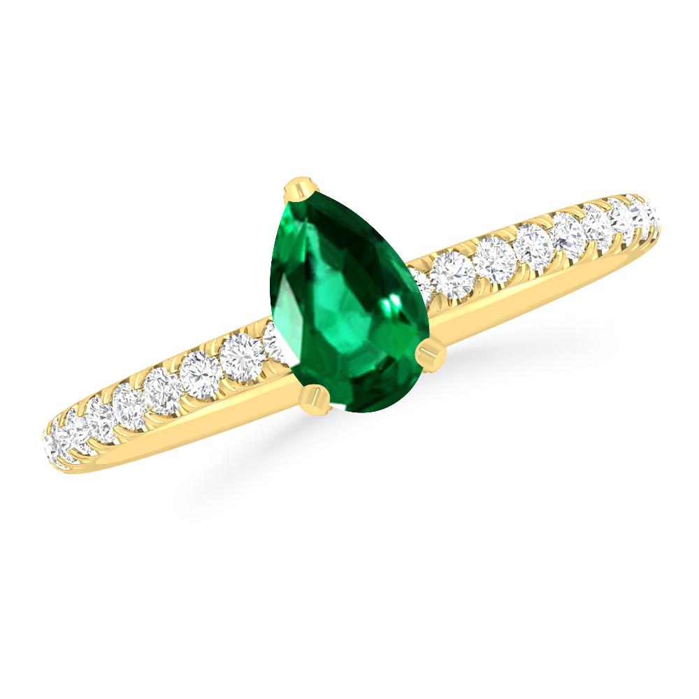 Yellow Gold - Emerald