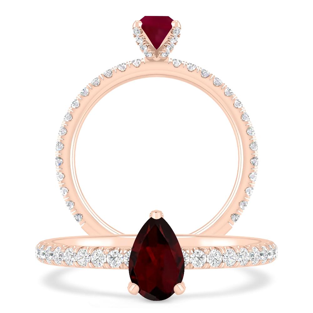Rose Gold - Garnet