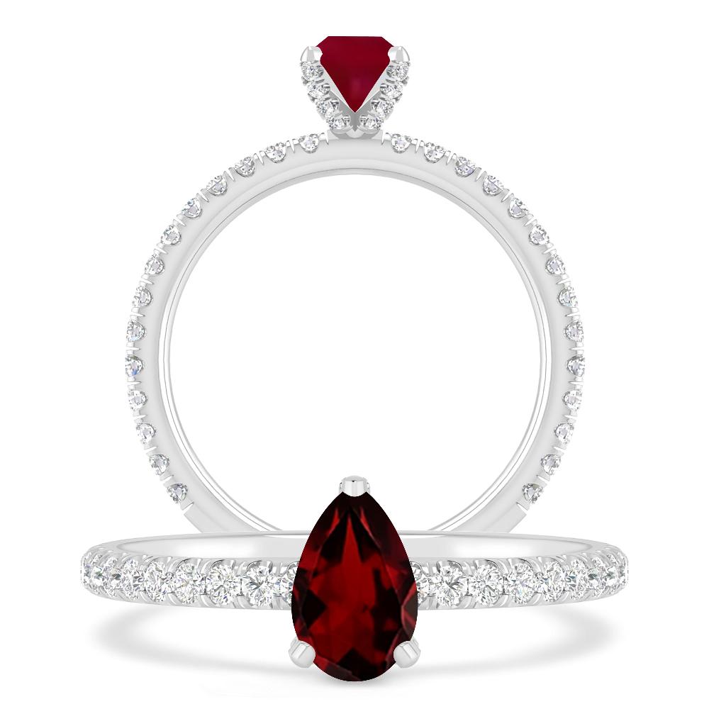 White Gold - Garnet