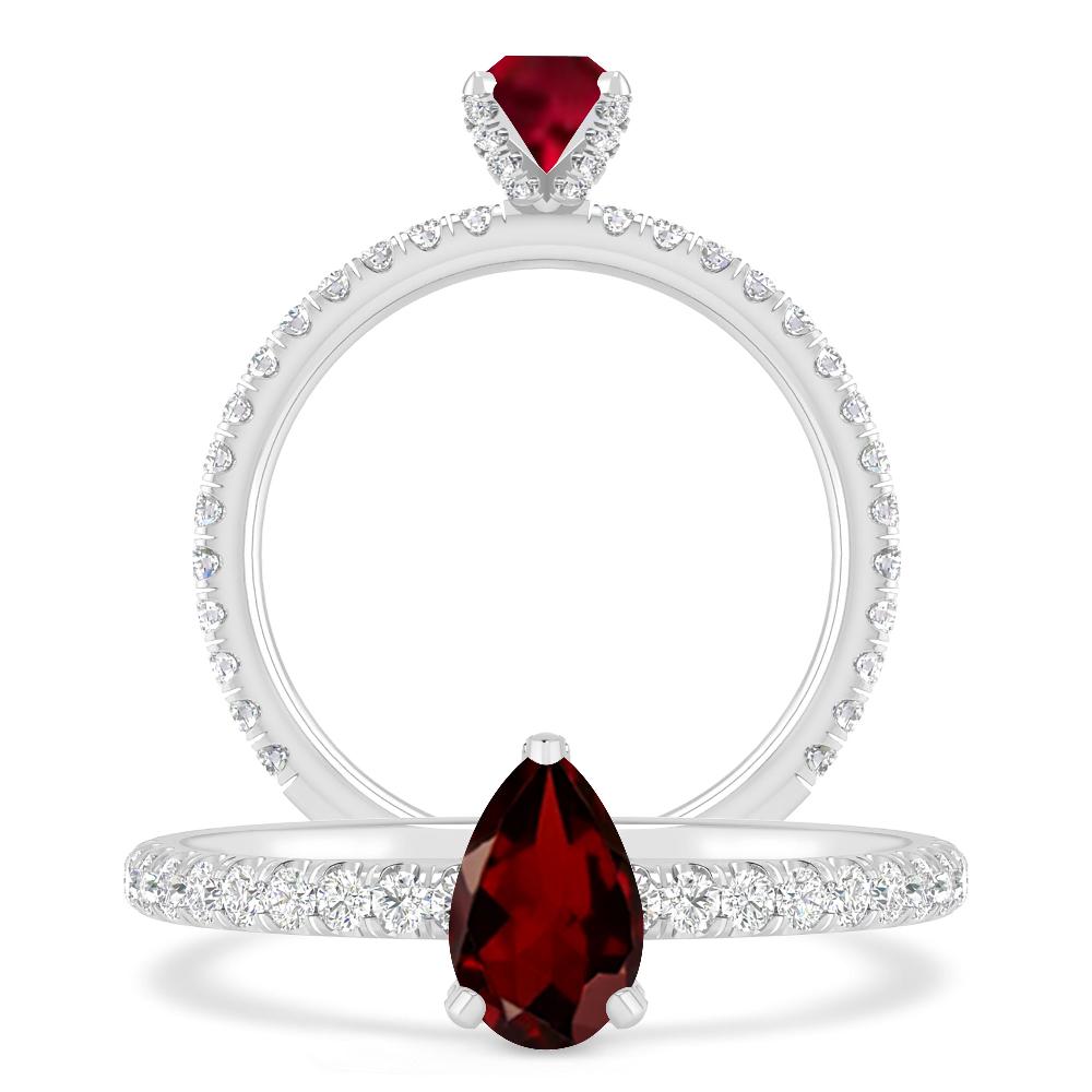 White Gold - Garnet