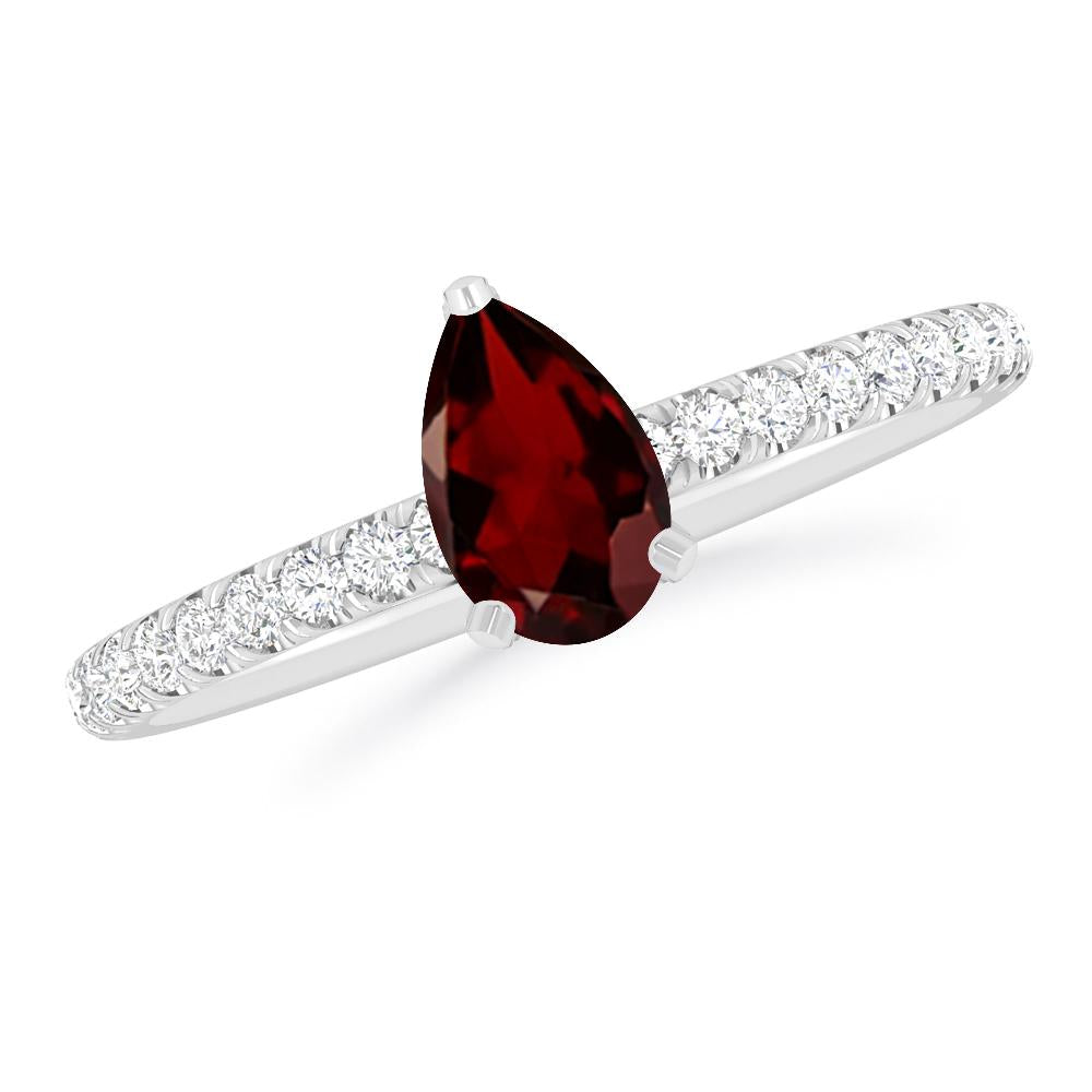 White Gold - Garnet