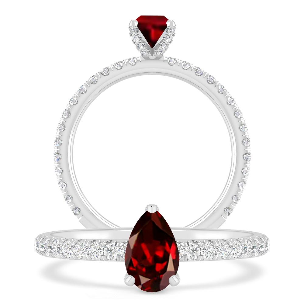 White Gold - Garnet