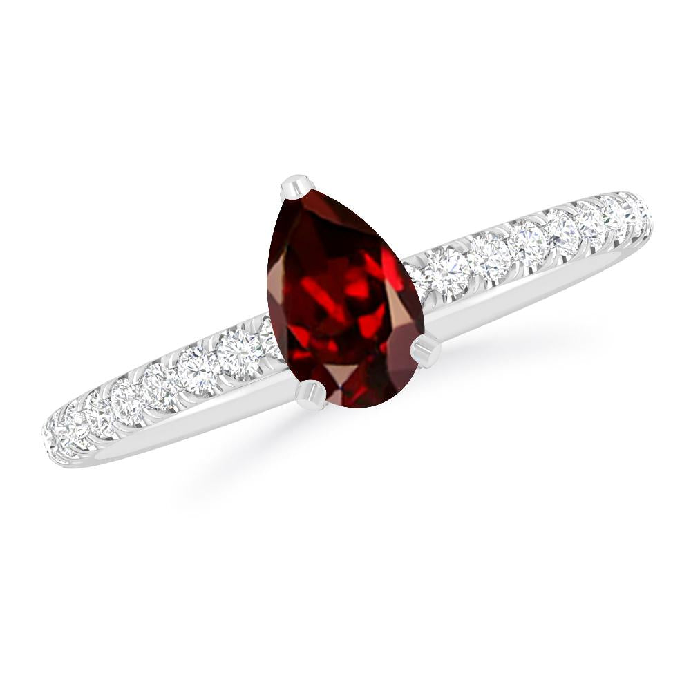 White Gold - Garnet