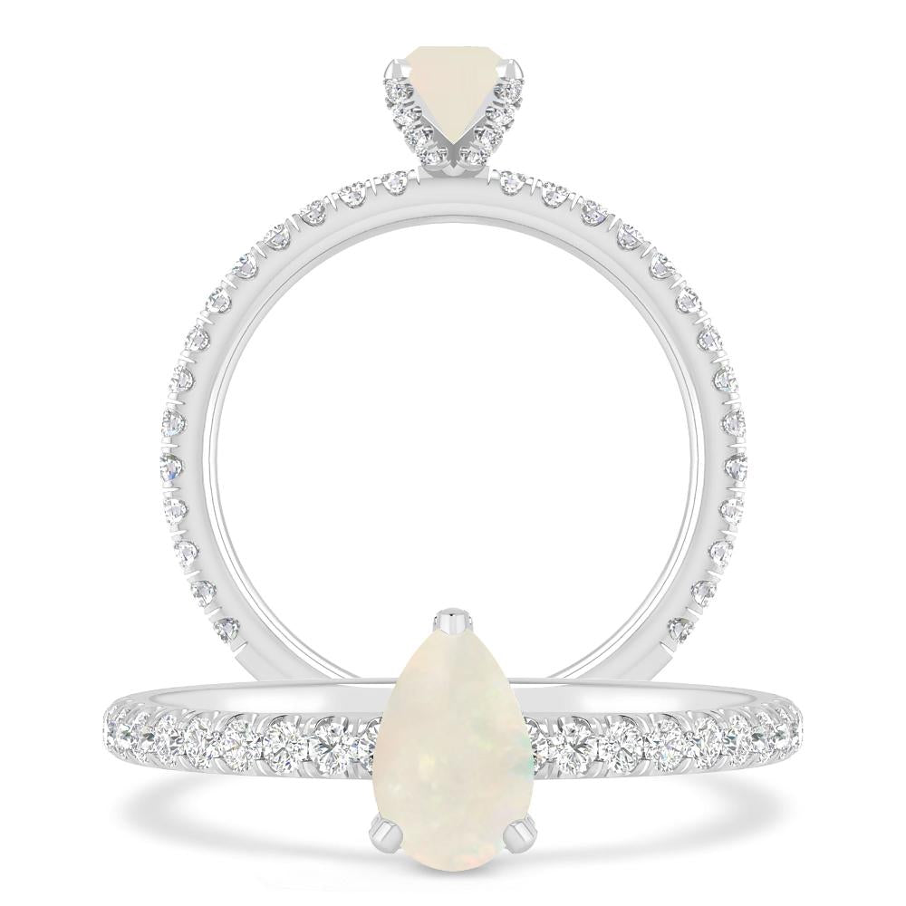White Gold - Opal