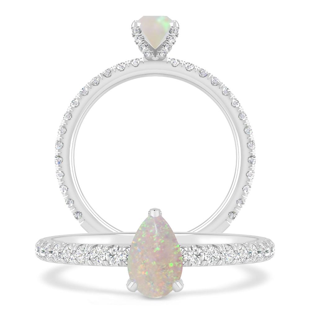 White Gold - Opal