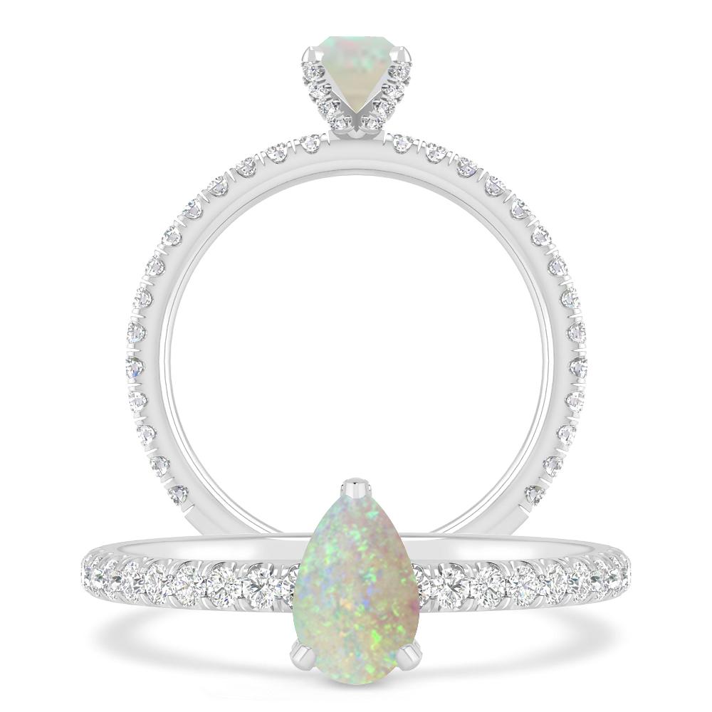 White Gold - Opal