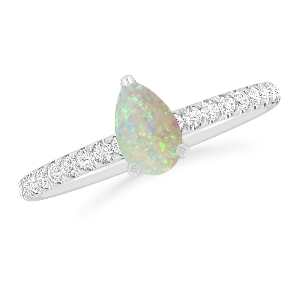 White Gold - Opal