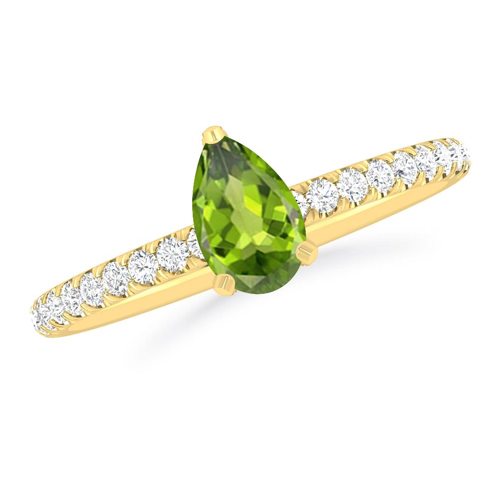 Yellow Gold - Peridot