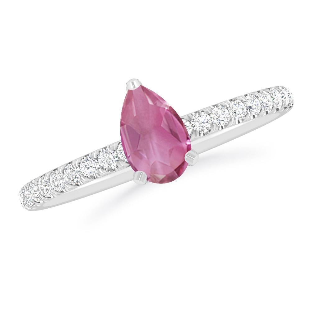 White Gold - Pink Tourmaline