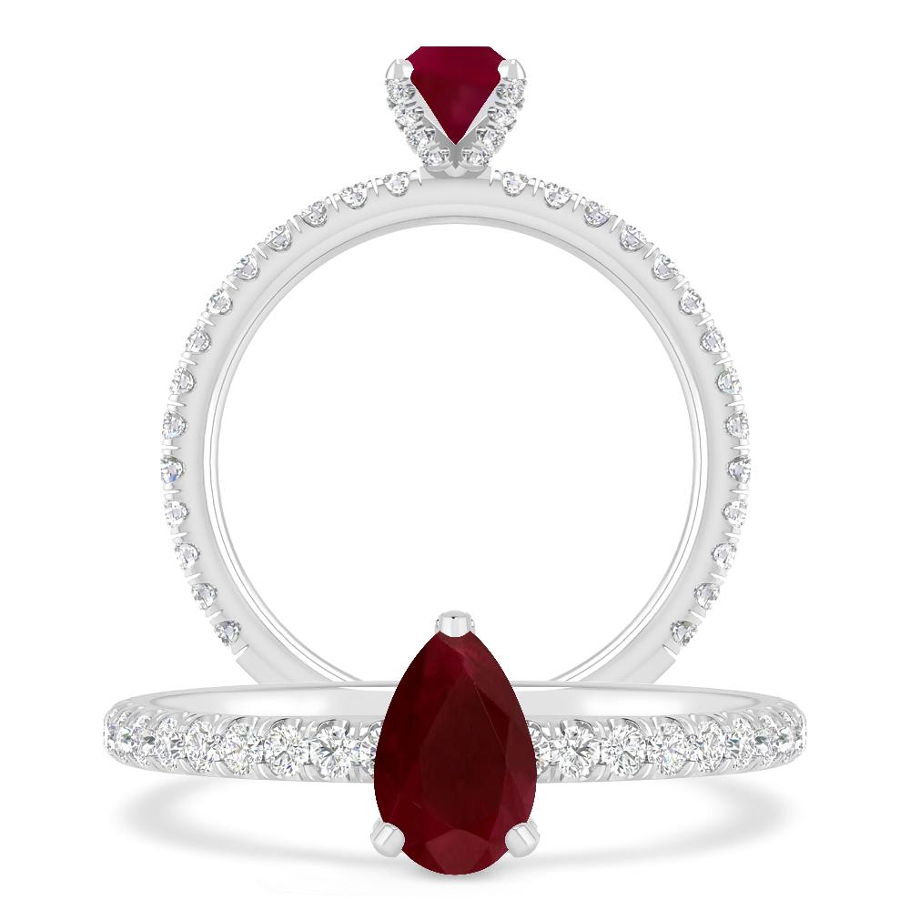 White Gold - Ruby