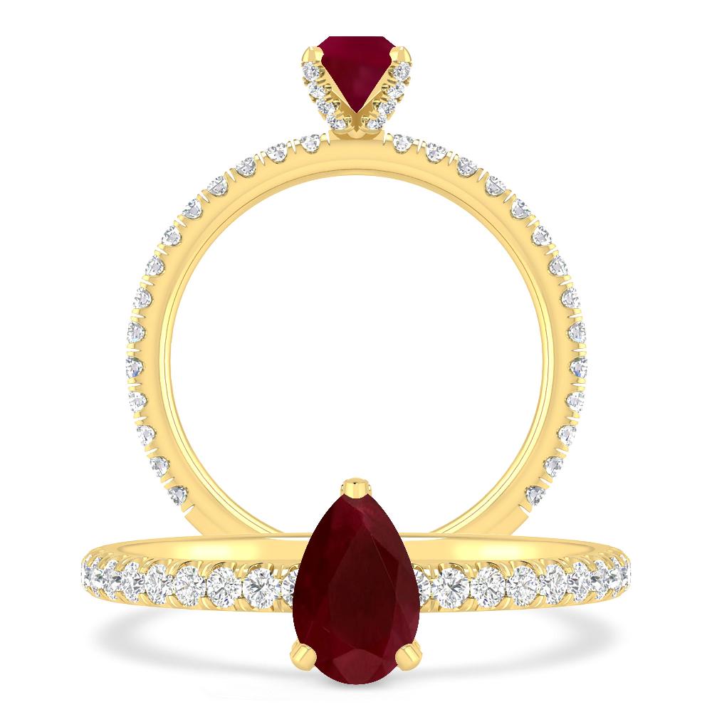 Yellow Gold - Ruby