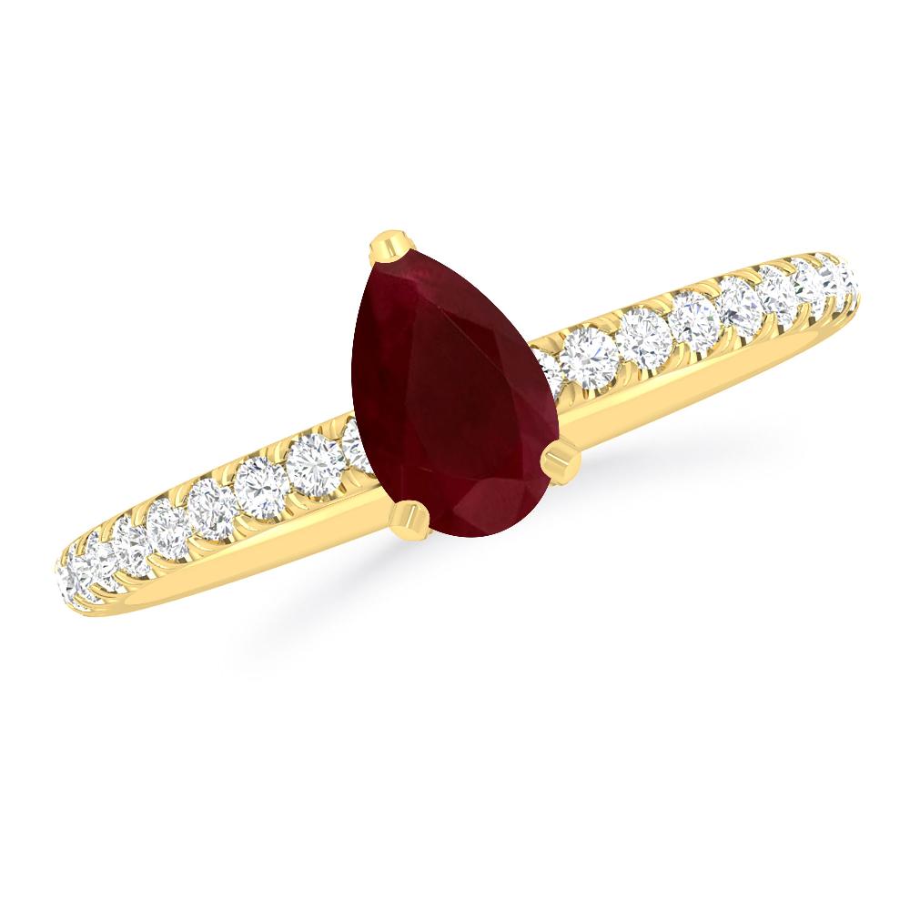 Yellow Gold - Ruby