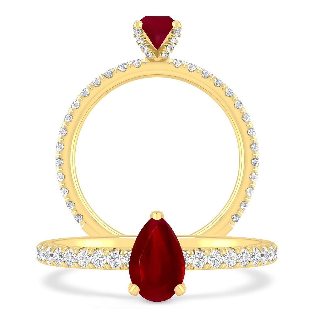 Yellow Gold - Ruby