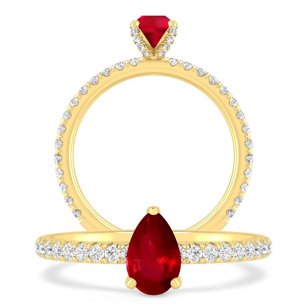 Yellow Gold - Ruby