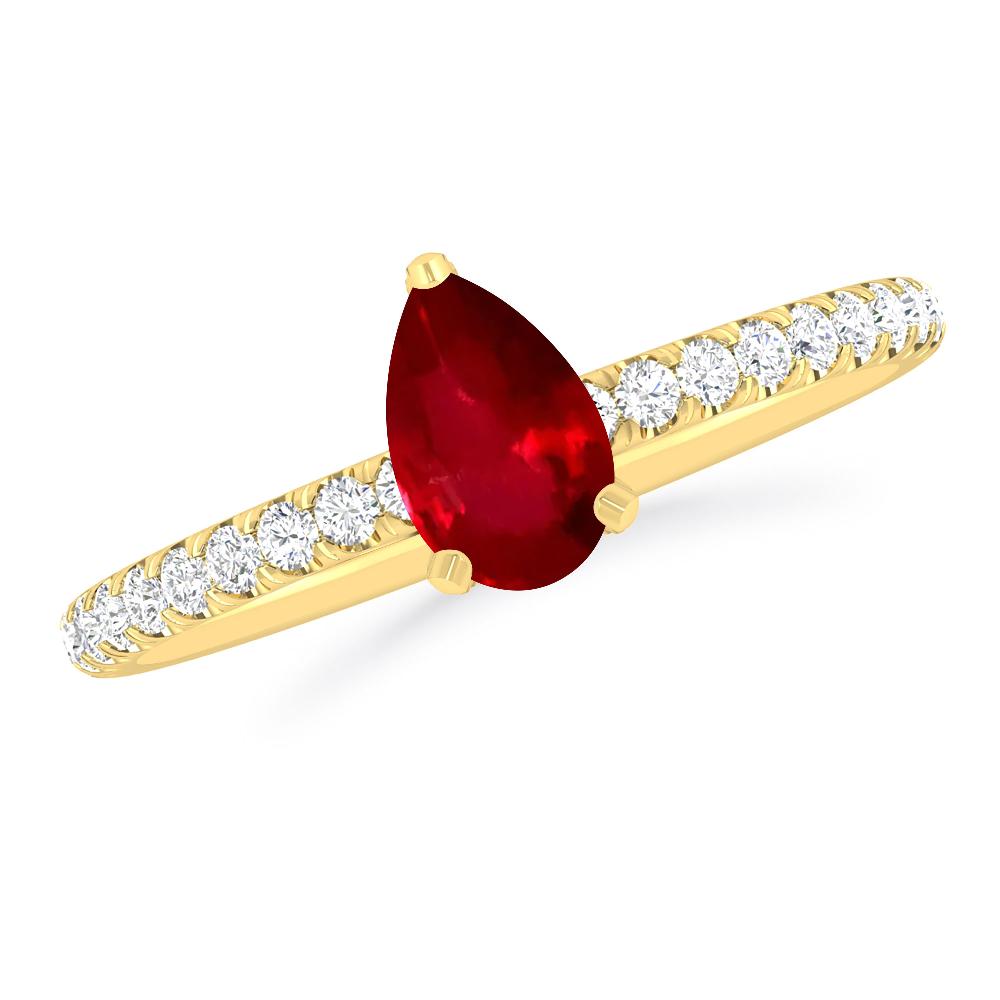 Yellow Gold - Ruby