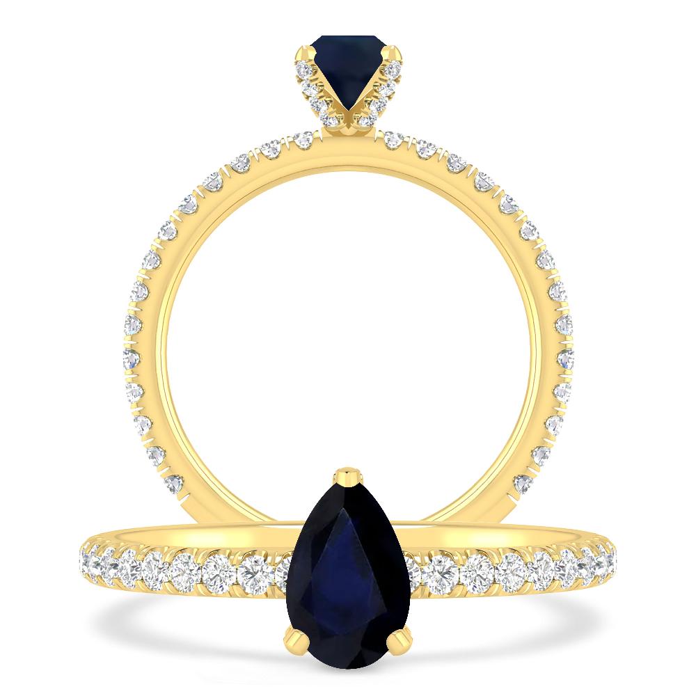 Yellow Gold - Sapphire