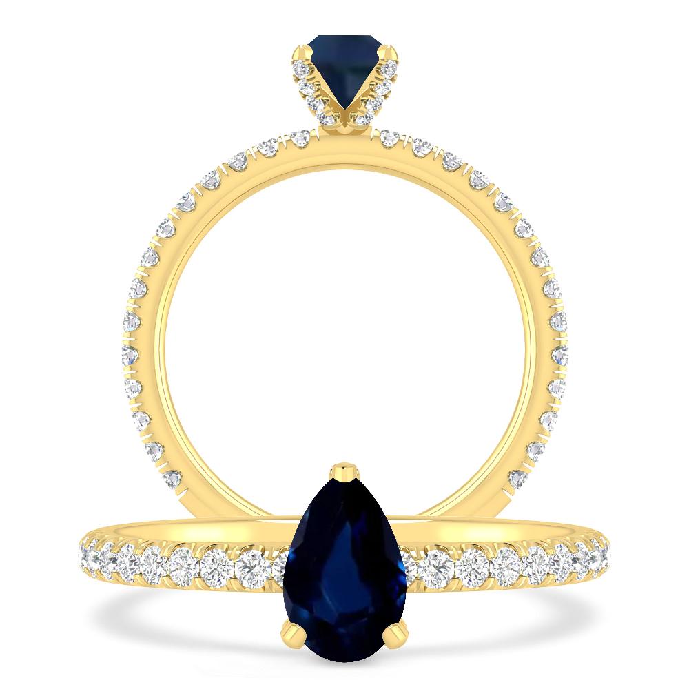 Yellow Gold - Sapphire